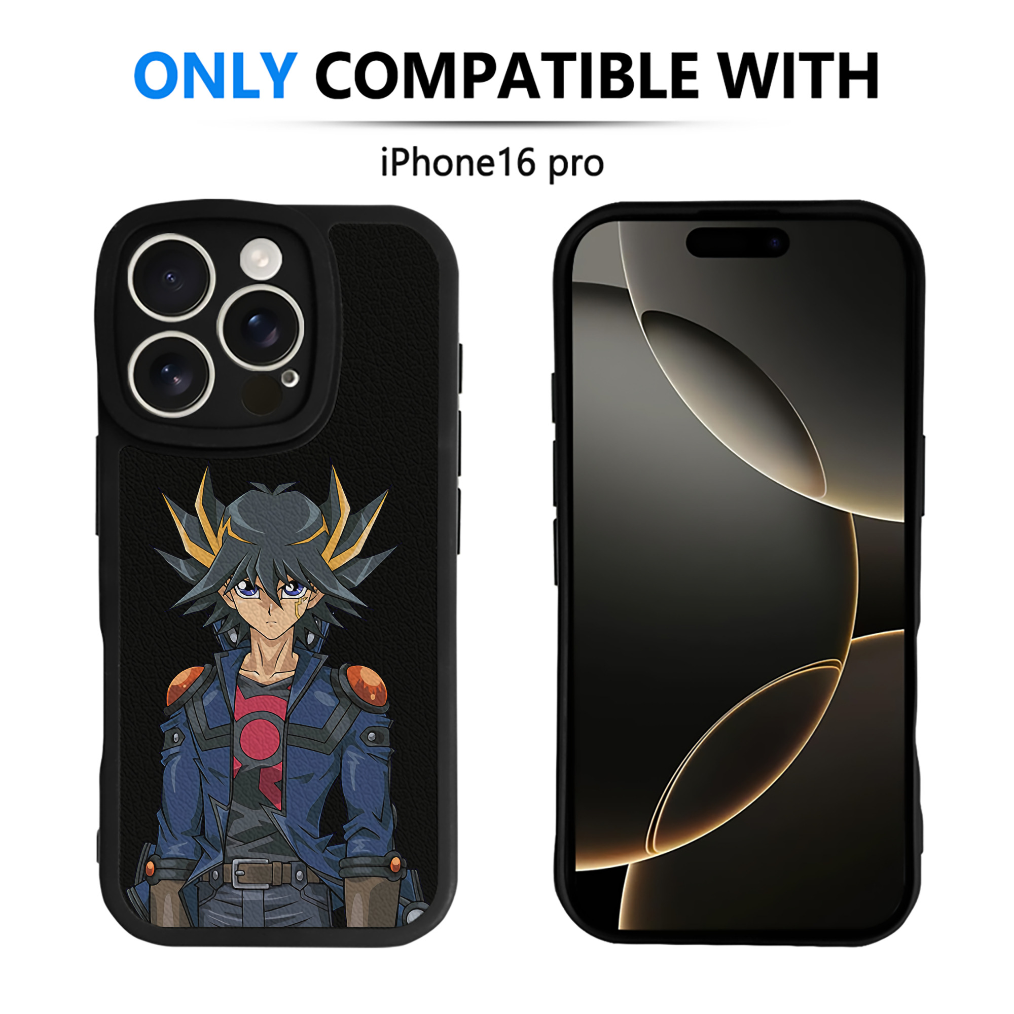 遊☆戯☆王 Yu-Gi-Oh! 【iPhone 16シリーズ対応】シリコンスマホケース（レザー調） 材質：シリコン